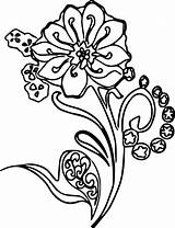 Coloring Pages Abstract Flower Shapes Wecoloringpage Shape Popular sketch template