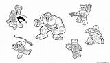 Coloring Lego Hulk Marvel Pages Spiderman Thor Man Iron Wolverine America Ironman Drawing Printable Avengers Coloriage Imprimer Print Team Color sketch template