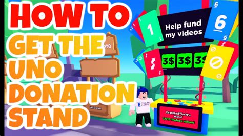 how to get the uno donation stand in pls donate roblox youtube