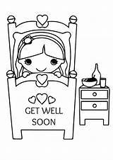 Well Coloring Soon Pages Printable Better Feel Girl Cards Color Mom Coloring4free Sheets Template Print Card Colouring Kids Getcolorings Momjunction sketch template