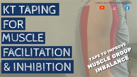 Taping For Muscle Inhibition And Facilitation Youtube