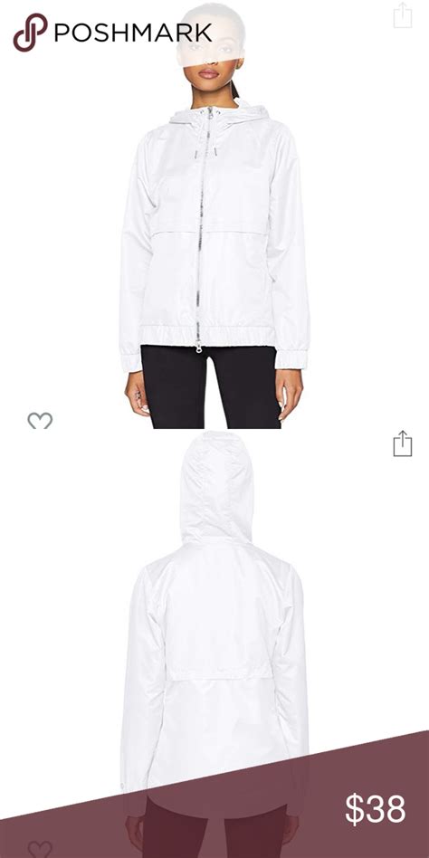 white hooded windbreaker brand  white windbreaker fashion clothes design
