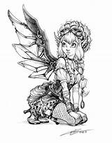 Steampunk Fairy Coloring Pages Tattoo Adult Deviantart Drawing Coloriage Fairies Adults Wings Ausmalen Für Erwachsene Capia Zeichnungen Books Feen Drawings sketch template