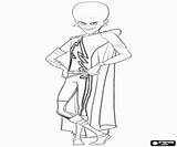 Megamind Coloring sketch template