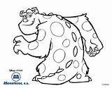 Inc Monsters Coloring Animation Movies Pages Sullivan Drawing Et Kb sketch template