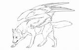 Wolf Winged Coloring Pages Lineart Doctor Wings Drawing Line Female Necro Deviantart Wolves Anime Drawings Template Printable Color Animals Realistic sketch template