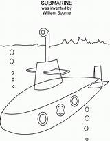 Submarine Marin Kapal Selam Mewarnai Coloriages Visor Bon Inventions Colorear Tudodesenhos Coloringhome sketch template
