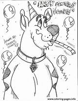 Birthday Coloring Scooby 4c62 Having Pages Printable Color sketch template