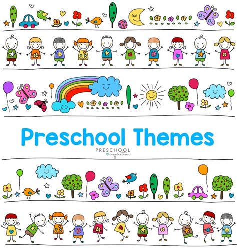 ultimate list  preschool themes preschool themes kindergarten