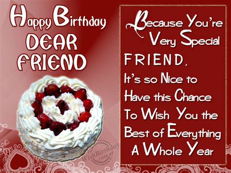 special birthday wishes   special friend wishbirthdaycom