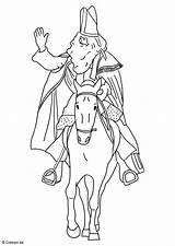 Coloring Nicolas Saint Horse His sketch template