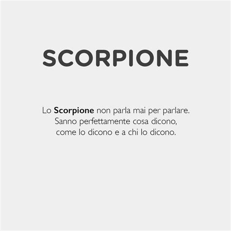 oroscopo scorpione  instagram lo scorpione  parla mai