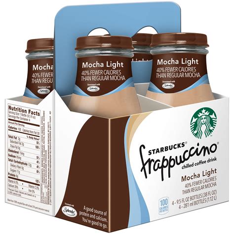 starbucks frappuccino mocha light coffee drink  fl oz  count