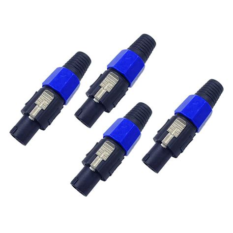 pack   speakon cable connectors  pole   pole speaker cable connector fits   mm