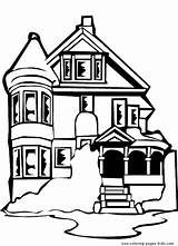 Coloring Pages House Color Printable Jobs Family People Kids Houses Homes Sheets Book Found sketch template