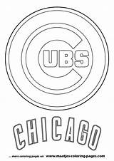 Coloring Pages Chicago Cubs Mlb Browser Window Print sketch template