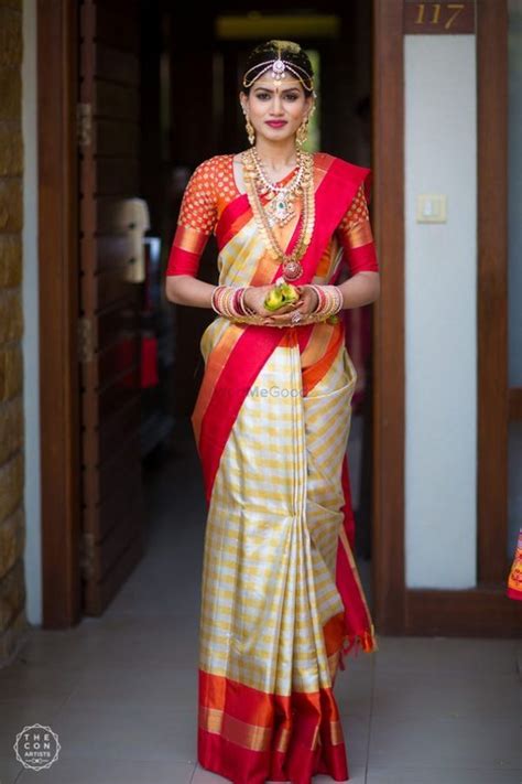 bridal pattu sarees worn  real brides bridal sarees south
