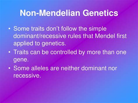 Ppt Non Mendelian Genetics Powerpoint Presentation Id 449928