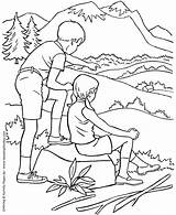 Coloring Pages Summer Park Kids Hiking State National Parks Go Print Sheets Season Nature Arbor Honkingdonkey Printable Seasons Next Usa sketch template