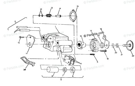 polaris atv  oem parts diagram  rear brake assembly trail boss update partzillacom