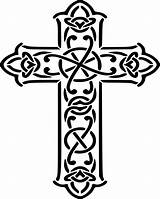 Celtic Cross Coloring Printable Template Sheets sketch template