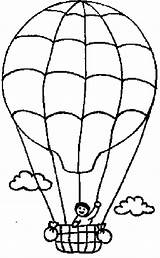 Balloon Coloring Pages Air Hot Boy Waving Hand Coloring4free Transportation Kindergarten Kids Getdrawings Sheet Adults sketch template