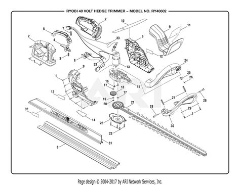 ryobi  trimmer parts diagram