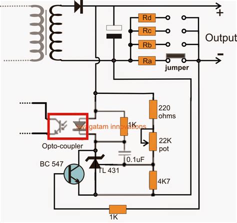 adjustable current switch mode power supply smps circuit