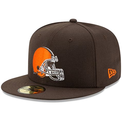 mens  era brown cleveland browns omaha fifty fitted hat