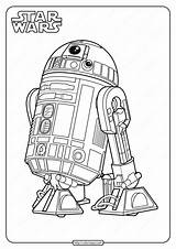 R2 Colouring Droids Droid Starwars Coloringoo sketch template