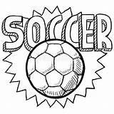 Soccer Sketch Stock sketch template