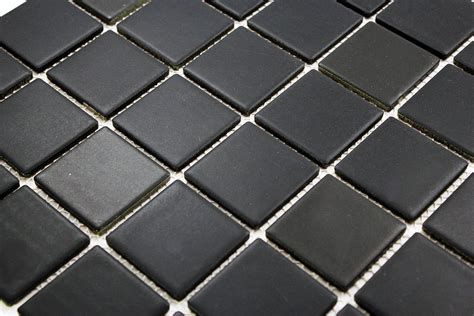 porcelain premium quality  black square matte mosaic tile great
