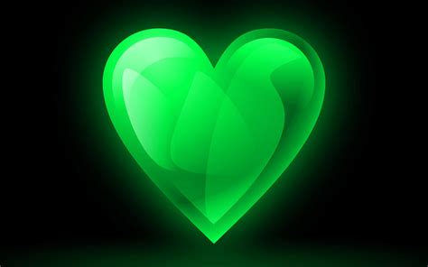wallpaper green heart wallpapers