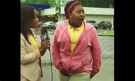 Embarrassing Girl Pees Her Pants While Being Interviewed On Tv Video