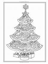 Coloring Christmas Pages Tree Adult Mindfulness Books Di Natale Adults Amazon Creative Haven Print Chains Paper Omalovánky Book Colori Trees sketch template
