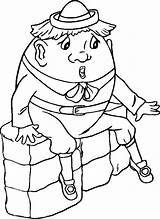 Humpty Dumpty Coloring Pages Clipart Rhymes Library Drawing Popular Gif Categories Similar sketch template