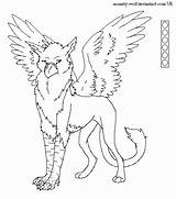 Template Fursuit Gryphon Coloring Reference Kiwii Luv Deviantart Pages sketch template