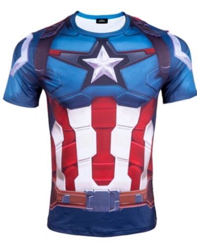 2015 new 3d captain america t shirt avengers age of ultron superhero costume superhero