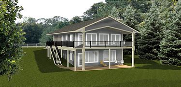 bungalow house plans   ft wide edesignsplansca