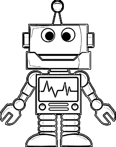 coloring pages robot coloring home
