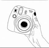 Polaroid Drawing Camera Instax Outline Coloring Tumblr Drawings Mini Dessin Sketch Fujifilm Pages Dessins Appareil Ellie Aesthetic Shared Zeichnung Kamera sketch template