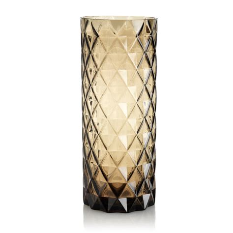 Diamond Cut Glass Vase By Within Home