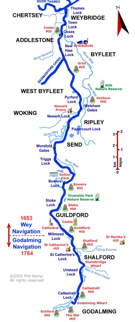 river wey map