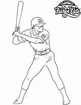 Coloring Baseball Pages Mlb Player Catcher Cardinals Draw Logo Softball Sox Red Drawing Field Phillies Printable Ravens Dodgers Mets Color sketch template