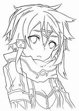 Anime Sword Kolorowanki Online Lineart Pages Coloring Sao Shinon Do Asuna Cool Szkice Kirito Deviantart Kolorowanka Manga Template ảnh Drawings sketch template
