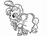 Pie Coloring Pinkie Pony Little Pinky Cliparts Computer Designs Use sketch template