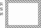Border Rectangle Rope Clipart Clip Outlines Vector Svg Cliparts Plait Braided Log Clipground Big Sign Ant sketch template