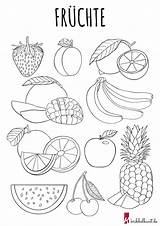 Obst Ausdrucken Ausmalen Früchte Zahlen Ausmalbild Kribbelbunt Kostenlos Obstsorten Einhorn sketch template