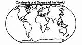 Oceans Coloring Continents Map Continent Pages Seven Drawing Ocean Printable Color Template Print Netart Getdrawings Getcolorings Choose Board sketch template