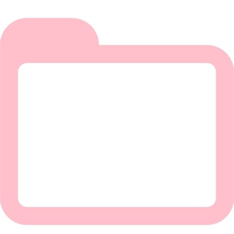 pink folder icon   icons library